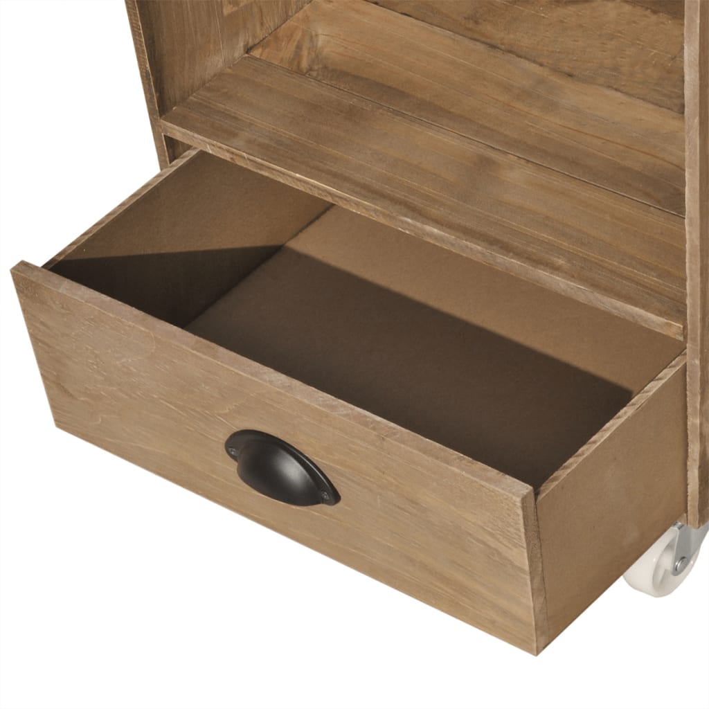 Table de chevet marron bois massif - XIOS