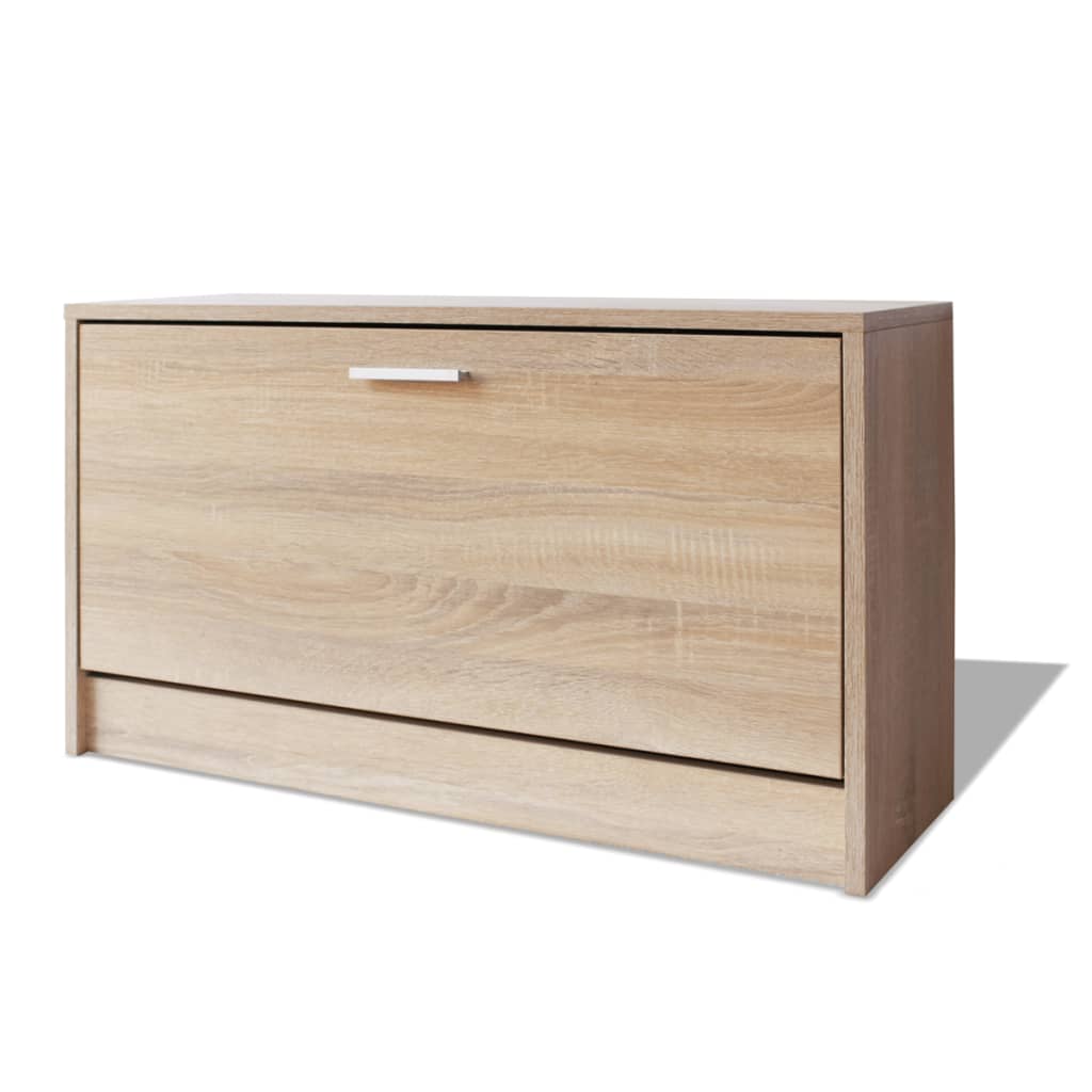Banc à chaussures 80x24x45 cm Chêne - XIOS