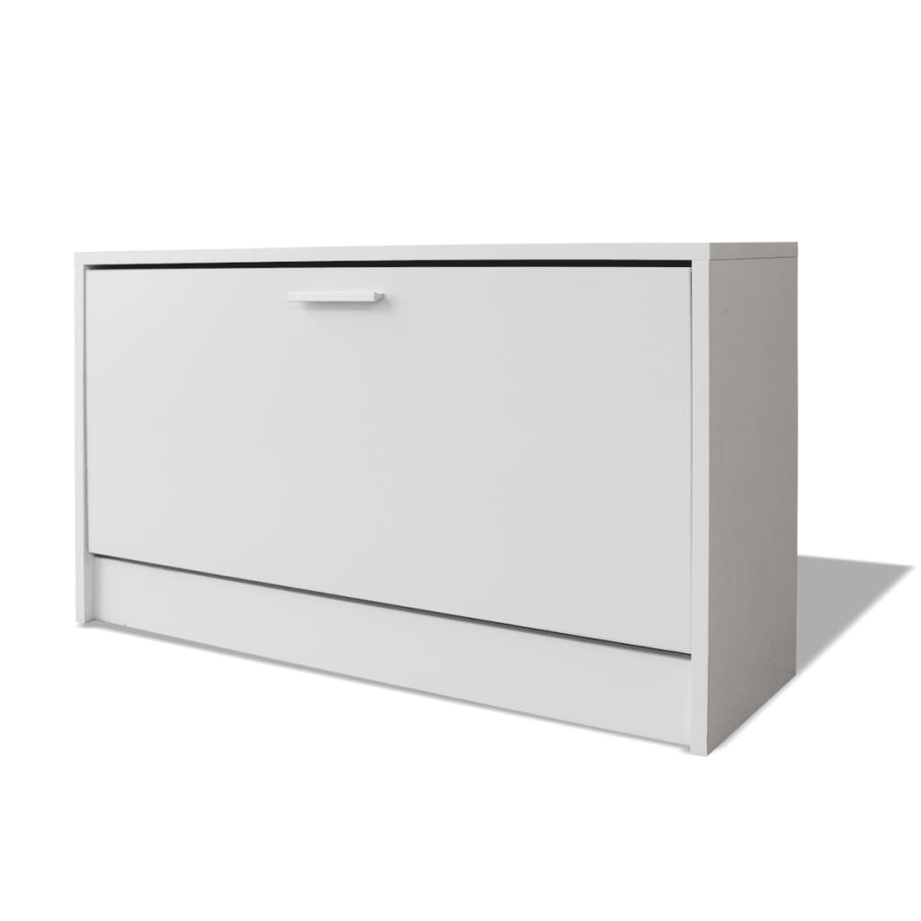 Banc à chaussures 80x24x45 cm Blanc - XIOS
