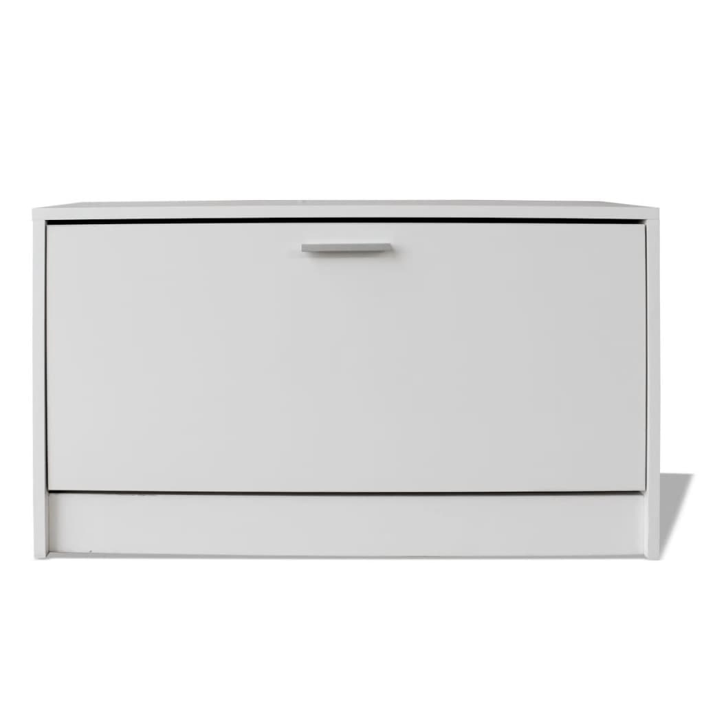 Banc à chaussures 80x24x45 cm Blanc - XIOS