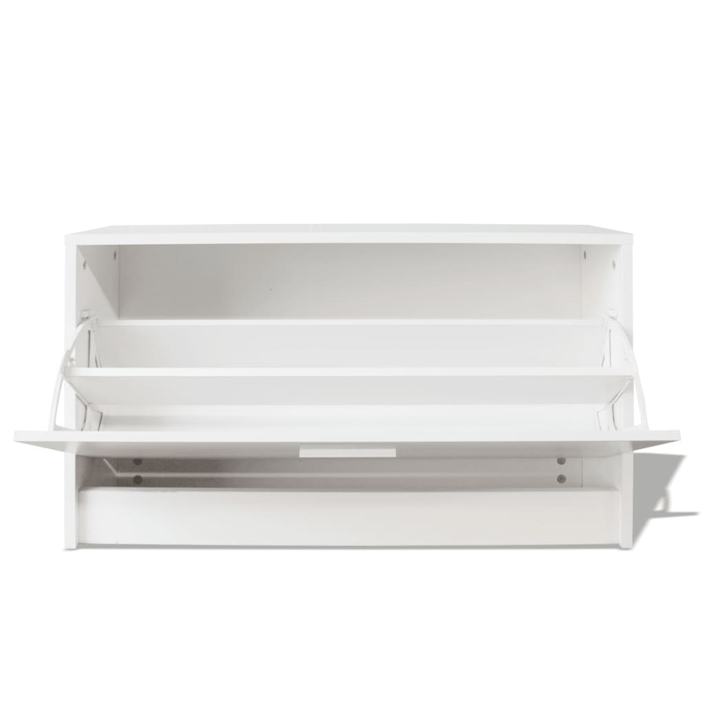 Banc à chaussures 80x24x45 cm Blanc - XIOS