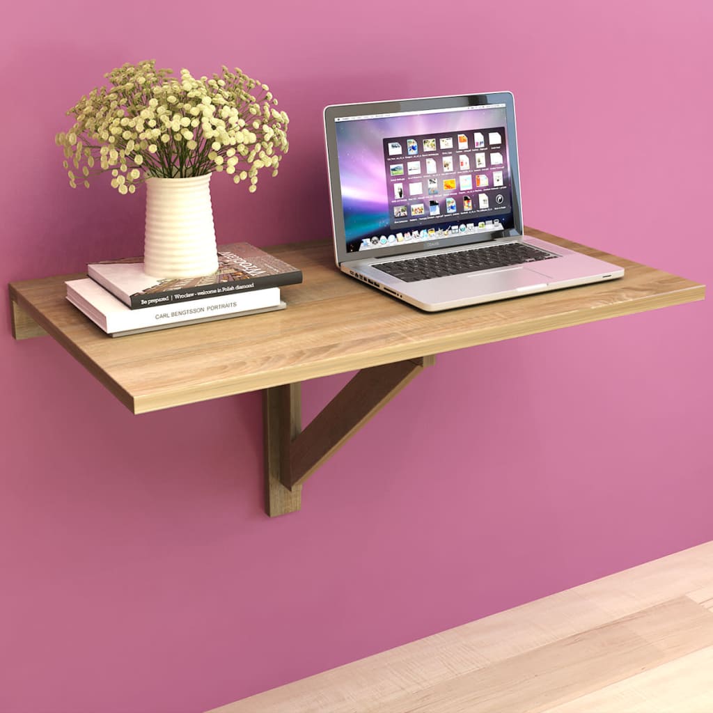 Table murale rabattable en chêne 100x60 cm Tables pliantes vidaXL