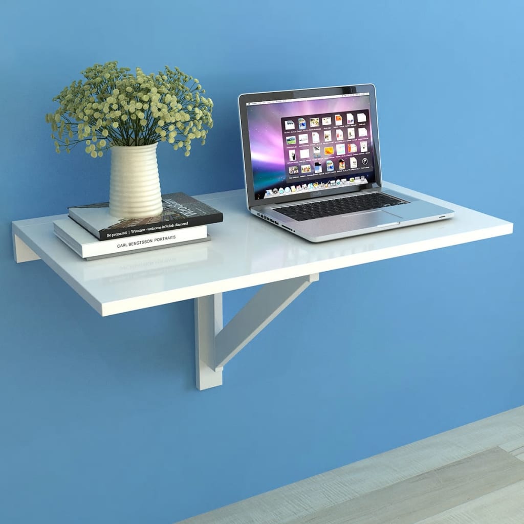 Table murale rabattable Blanc 100x60 cm Tables pliantes vidaXL