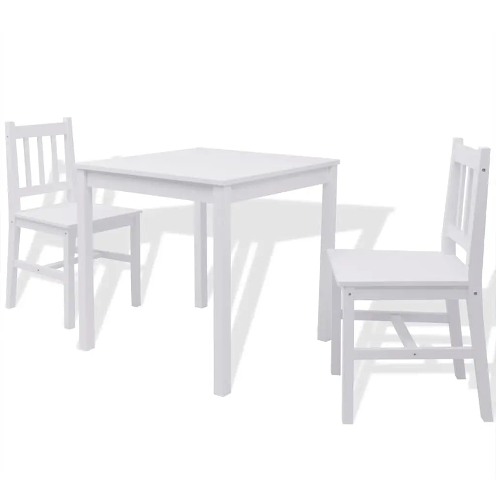 Ensemble de salle à manger trois pièces Pinède Blanc - XIOS