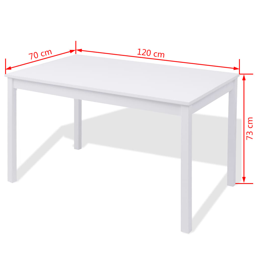 Jeu de salle à manger 7 pcs Pinède Blanc - XIOS