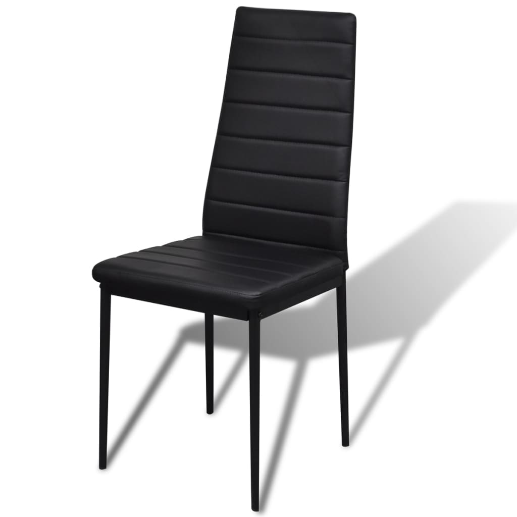 Ensemble de table pour salle à manger cinq pièces noir - XIOS