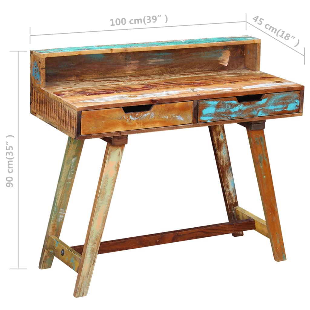 Bureau Bois de récupération massif - XIOS