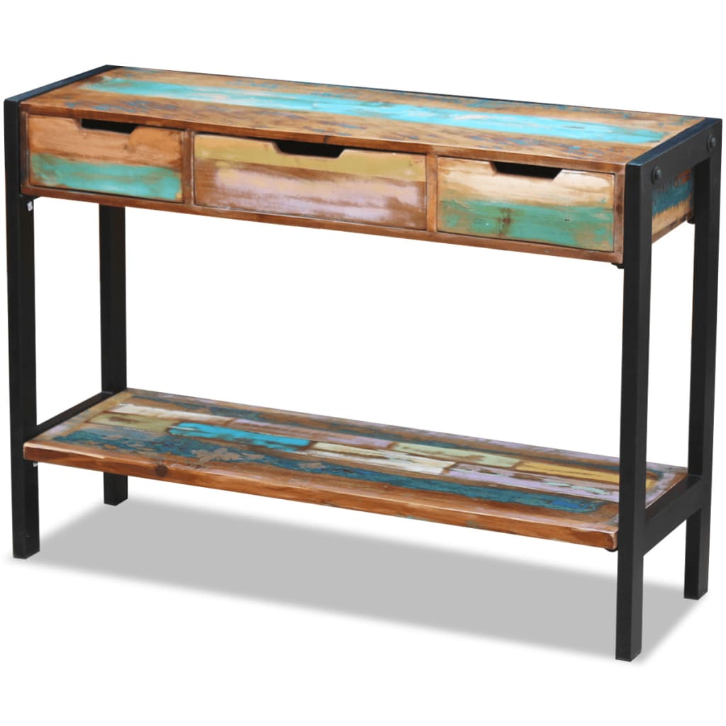 Buffet 3 tiroirs Bois de récupération massif - XIOS