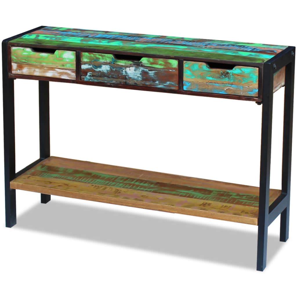 Buffet 3 tiroirs Bois de récupération massif - XIOS