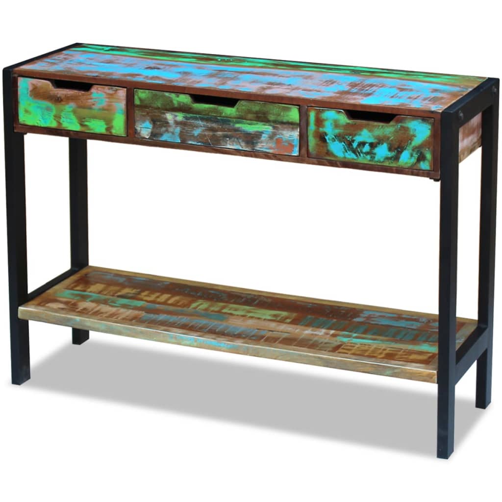 Buffet 3 tiroirs Bois de récupération massif - XIOS