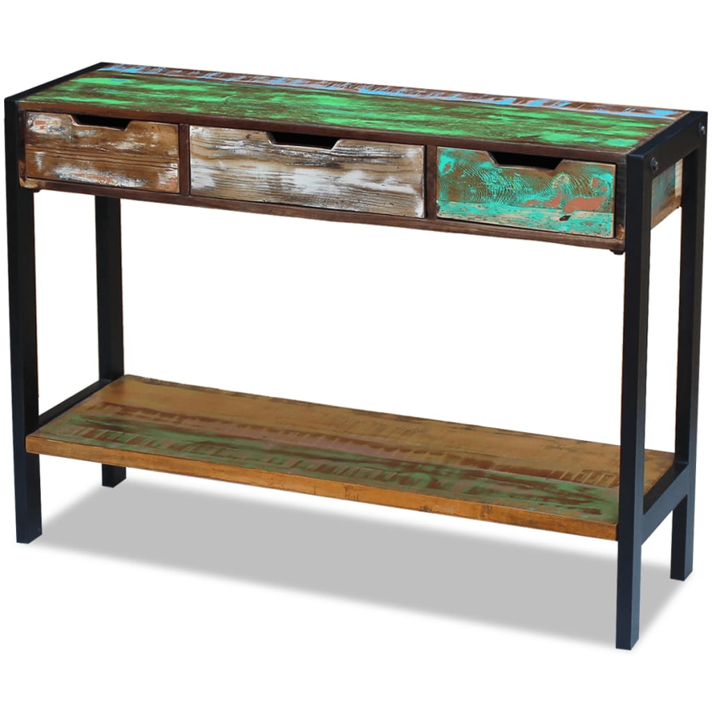 Buffet 3 tiroirs Bois de récupération massif - XIOS