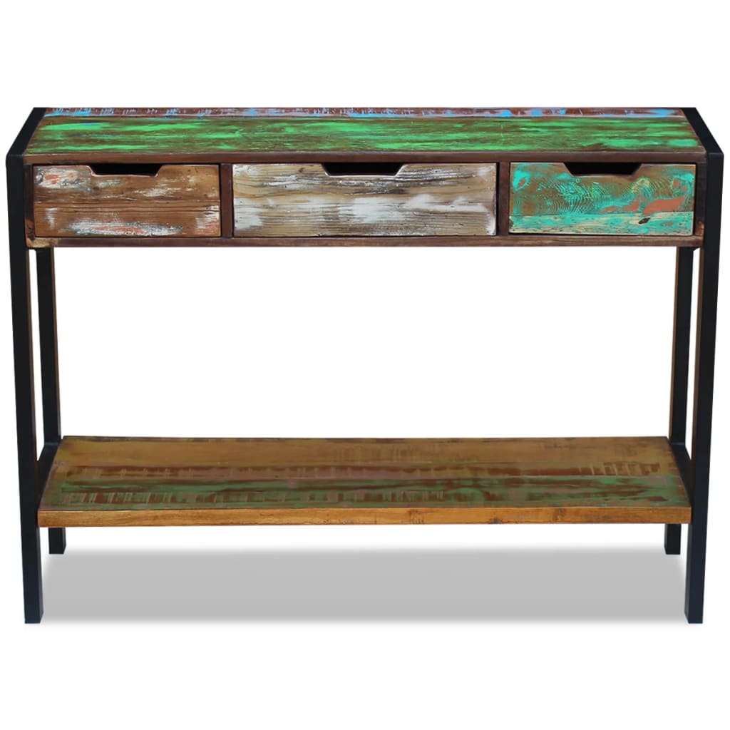Buffet 3 tiroirs Bois de récupération massif - XIOS