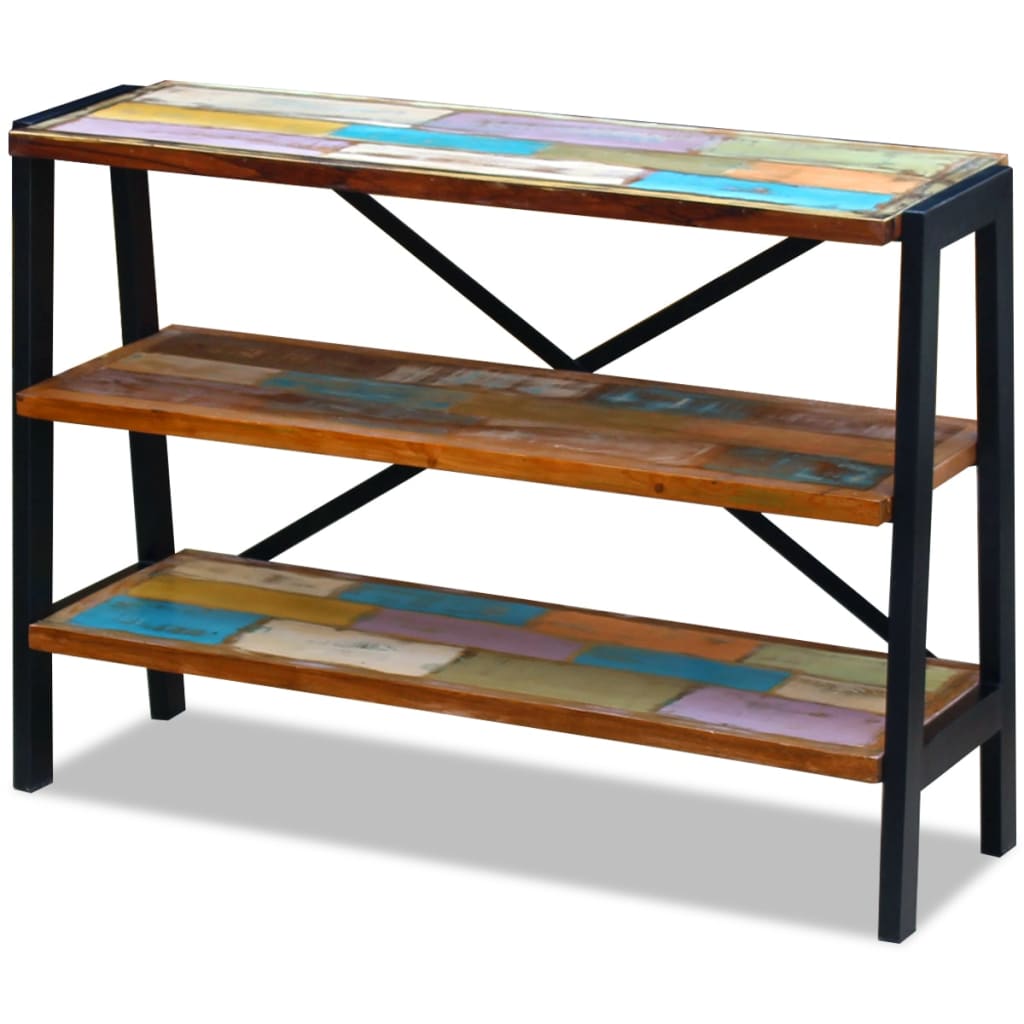 Buffet 3 étagères Bois de récupération massif - XIOS