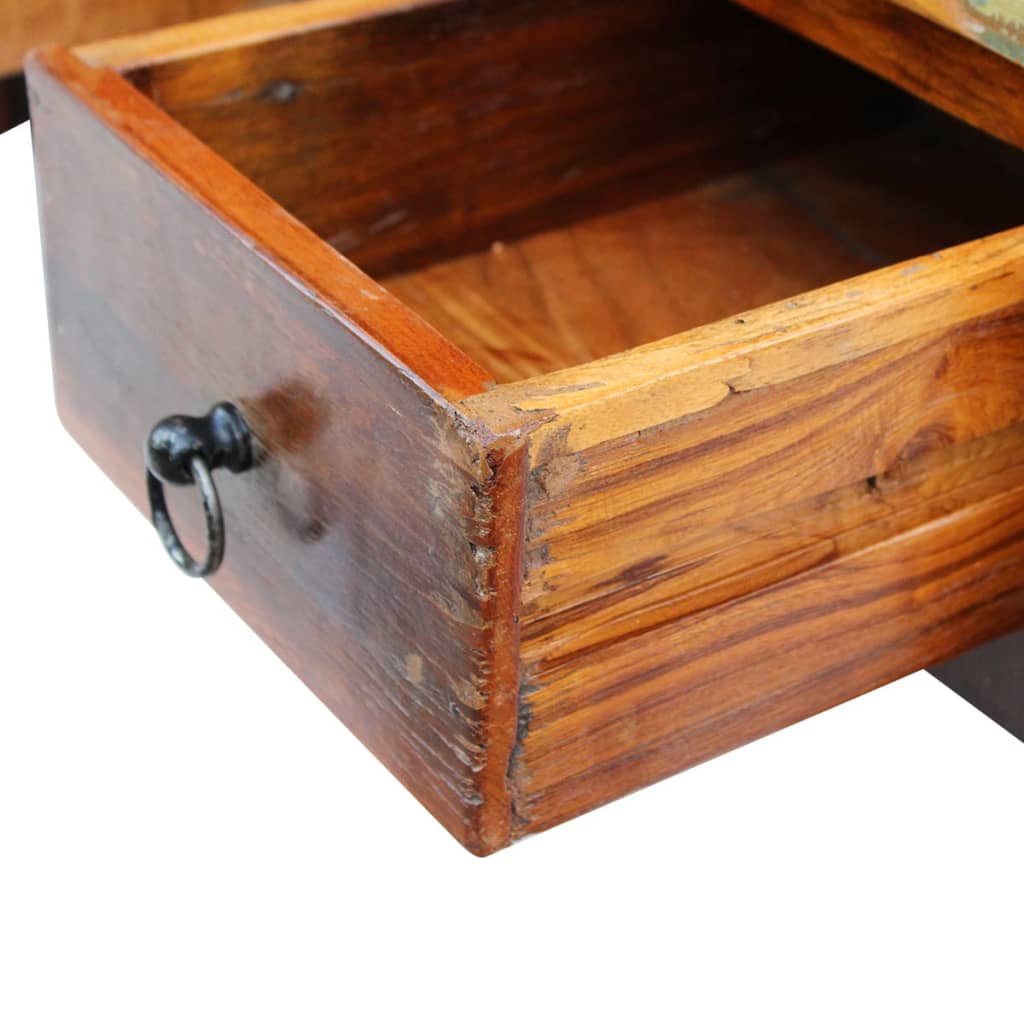 Table basse à tiroirs Bois de récupération 90x45x35 cm - XIOS