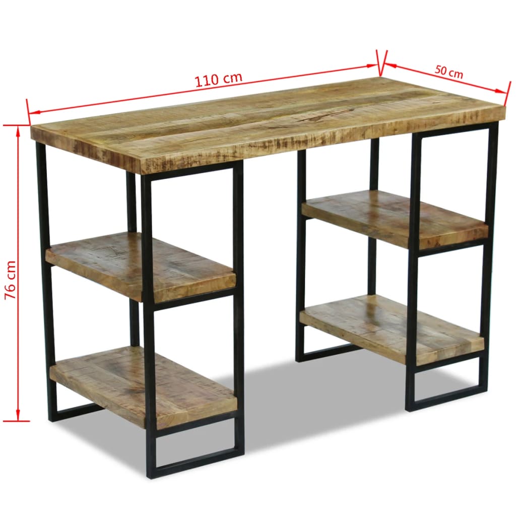 Bureau en bois de manguier 110 x 50 x 76 cm - XIOS