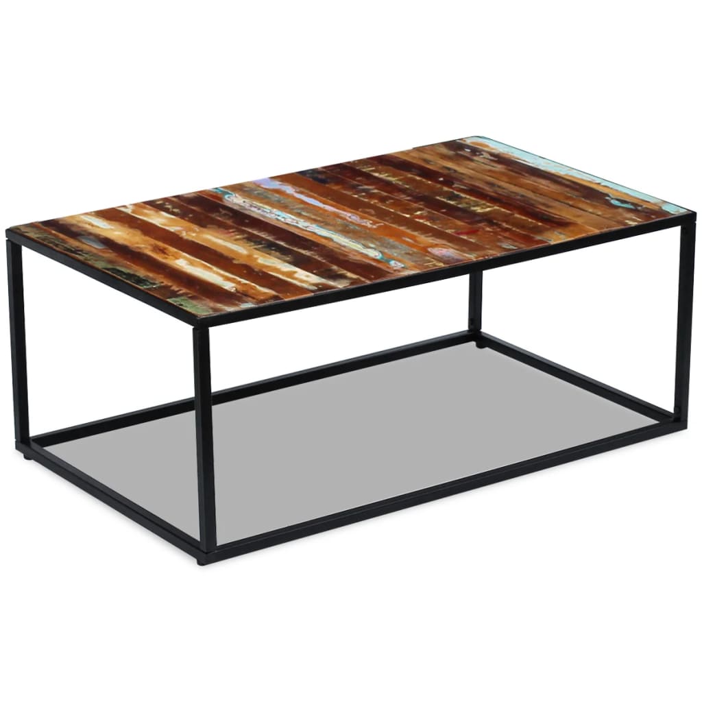 Table basse Bois de récupération massif 100x60x40 cm - XIOS