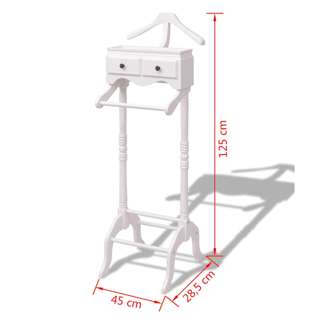 Portant à vêtements avec armoire Bois Blanc - XIOS