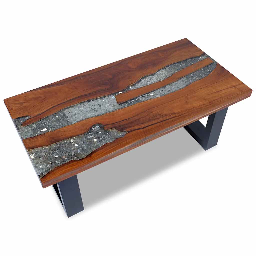 Table basse Teck Résine 100x50 cm - XIOS