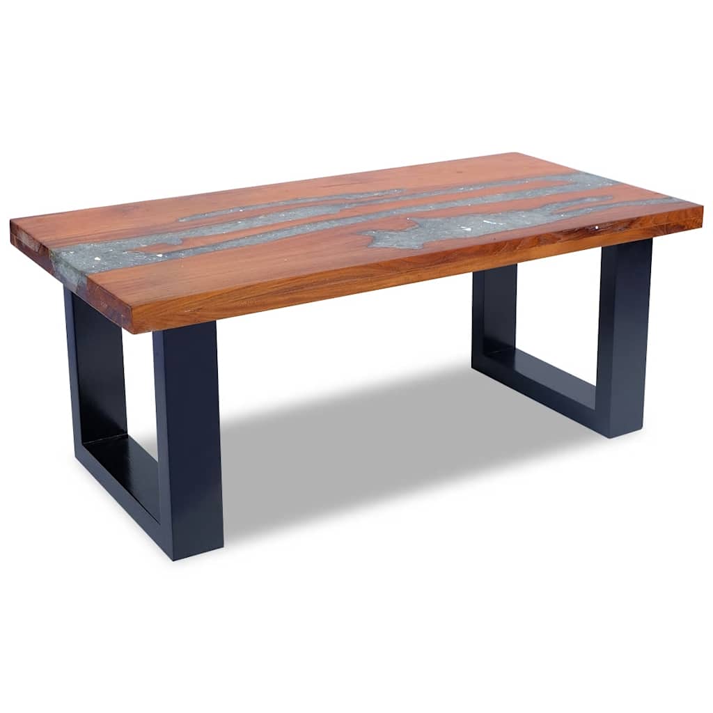 Table basse Teck Résine 100x50 cm - XIOS