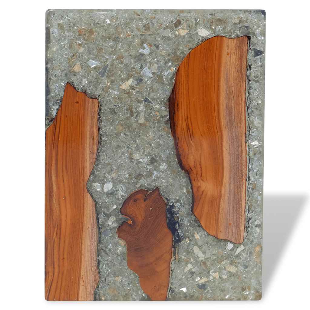 Tabouret Bois de teck massif et résine - XIOS