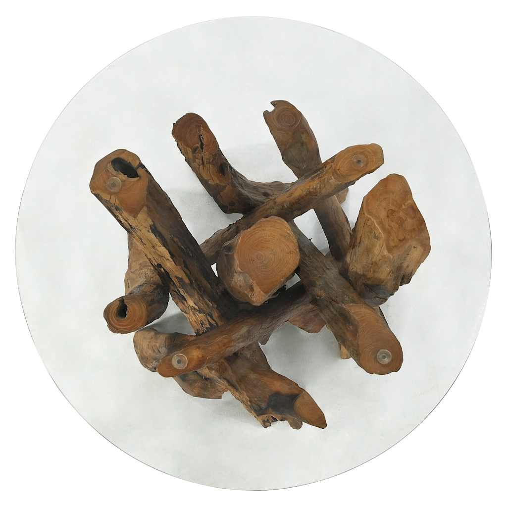 Table basse Bois flottant de teck massif 60 cm - XIOS