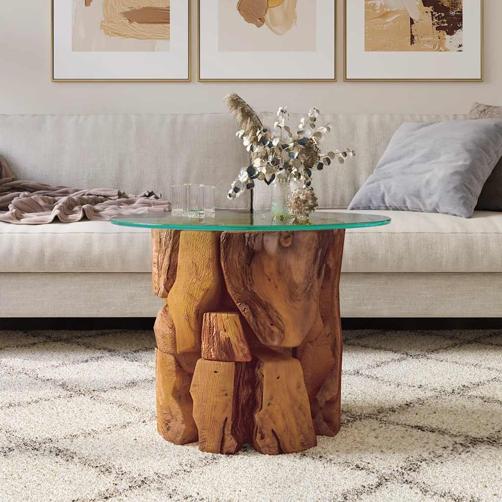 Table basse Bois flottant de teck massif 60 cm - XIOS