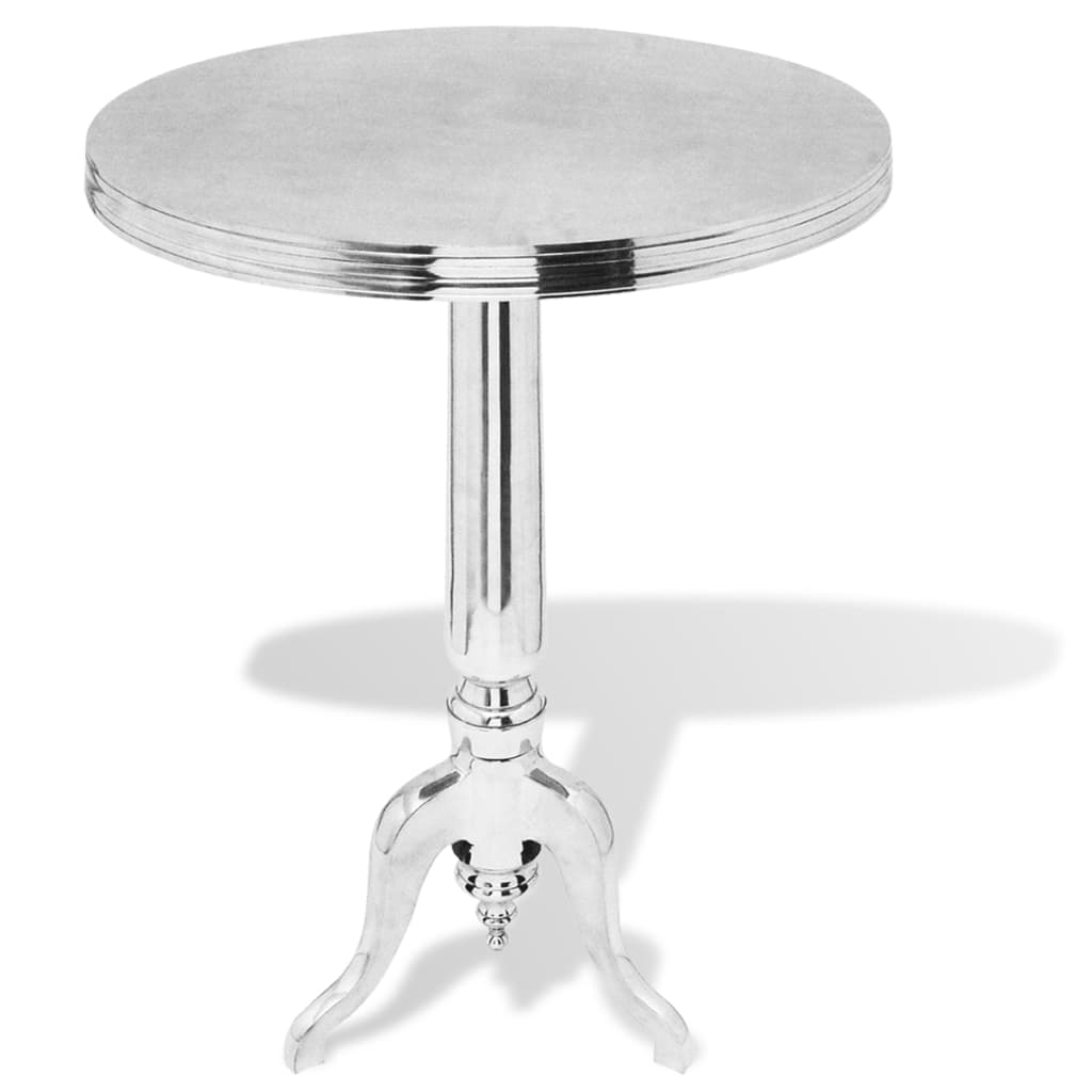Table auxiliaire ronde Aluminium Argenté - XIOS