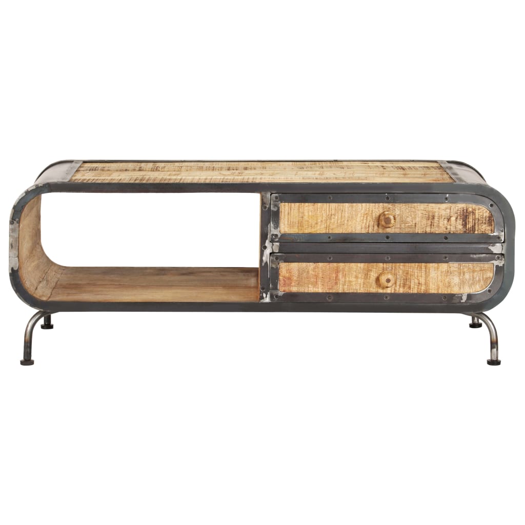 Table basse 100x50x35 cm Bois de manguier massif - XIOS