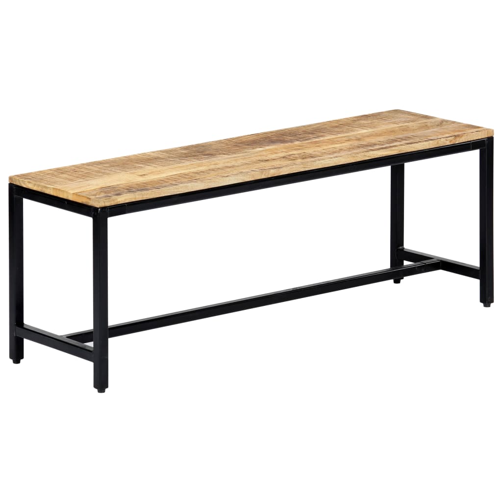 Banc à dîner 120 cm Bois de manguier massif brut - XIOS