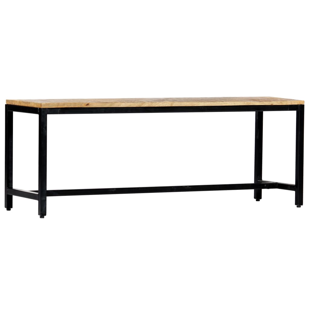 Banc à dîner 120 cm Bois de manguier massif brut - XIOS