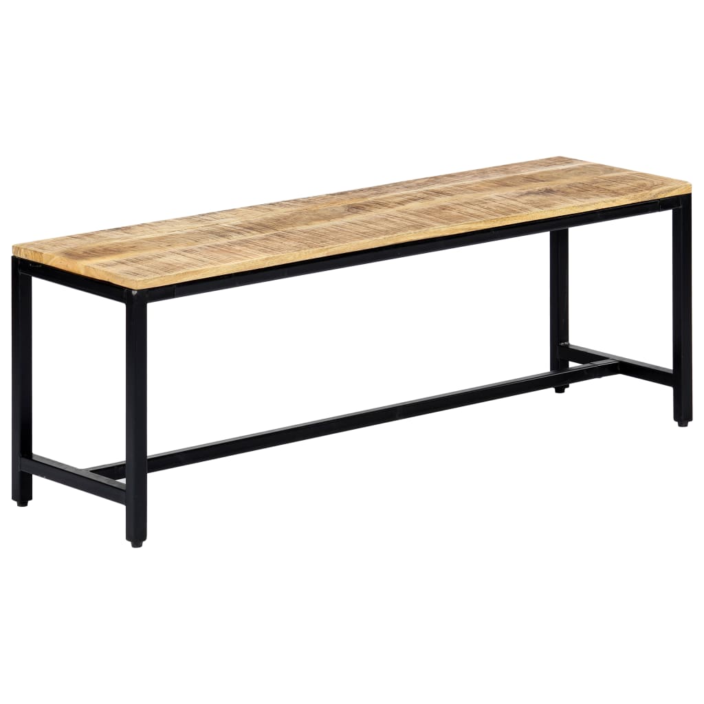 Banc à dîner 120 cm Bois de manguier massif brut - XIOS