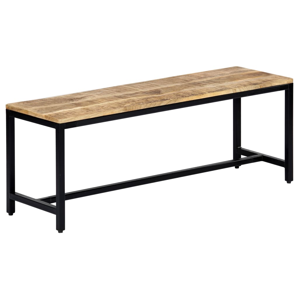 Banc à dîner 120 cm Bois de manguier massif brut - XIOS