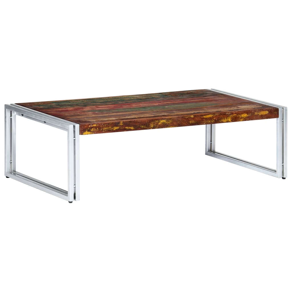 Table basse 120x60x35 cm Bois de récupération solide - XIOS