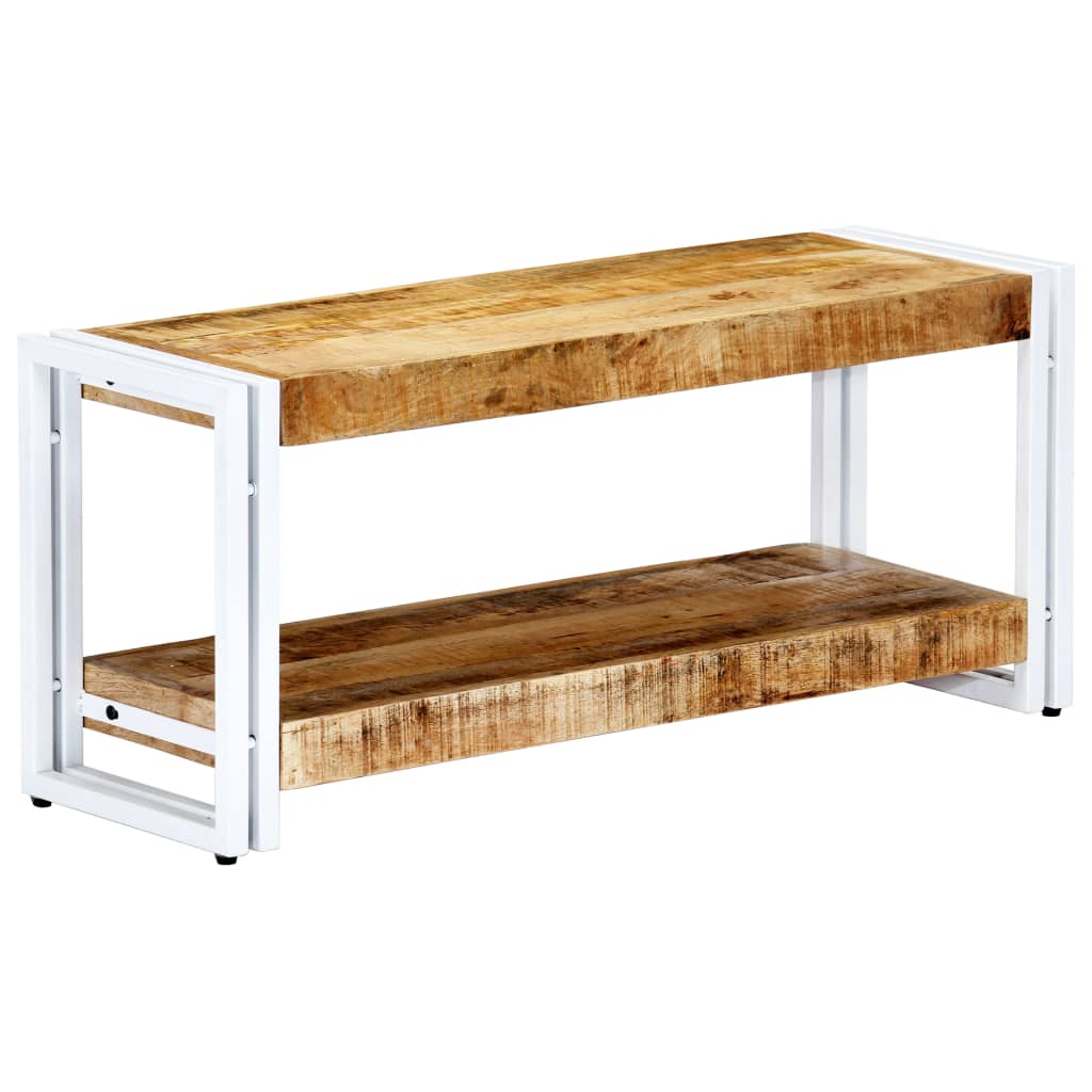 Meuble TV 90x30x40 cm Bois massif de manguier - XIOS