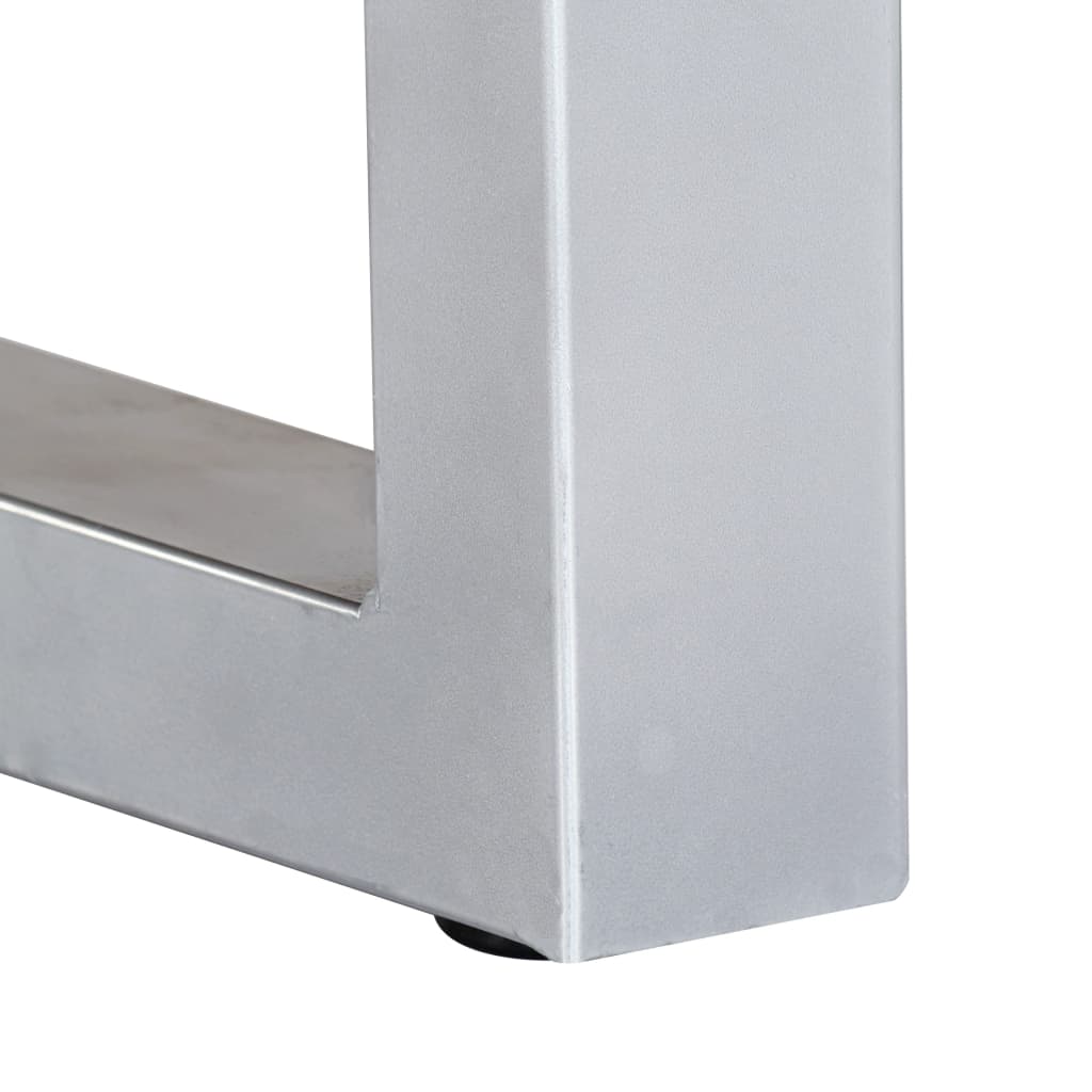 Table basse avec bord naturel 60x60x40 cm Bois d'acacia massif - XIOS