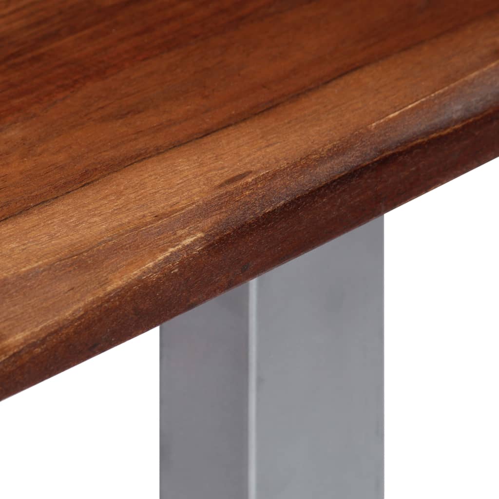 Table console 115x35x76 cm Bois d'acacia massif et fer - XIOS