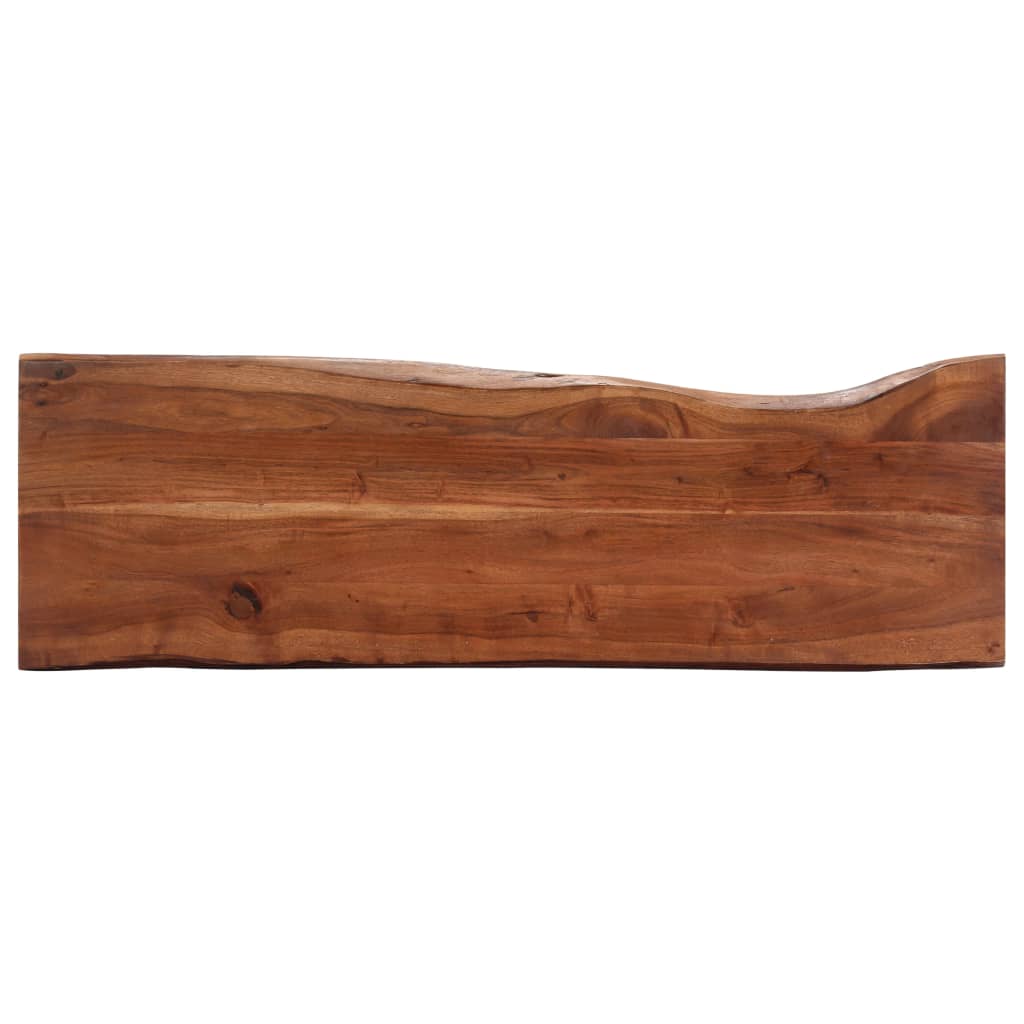 Table console 115x35x76 cm Bois d'acacia massif et fer - XIOS