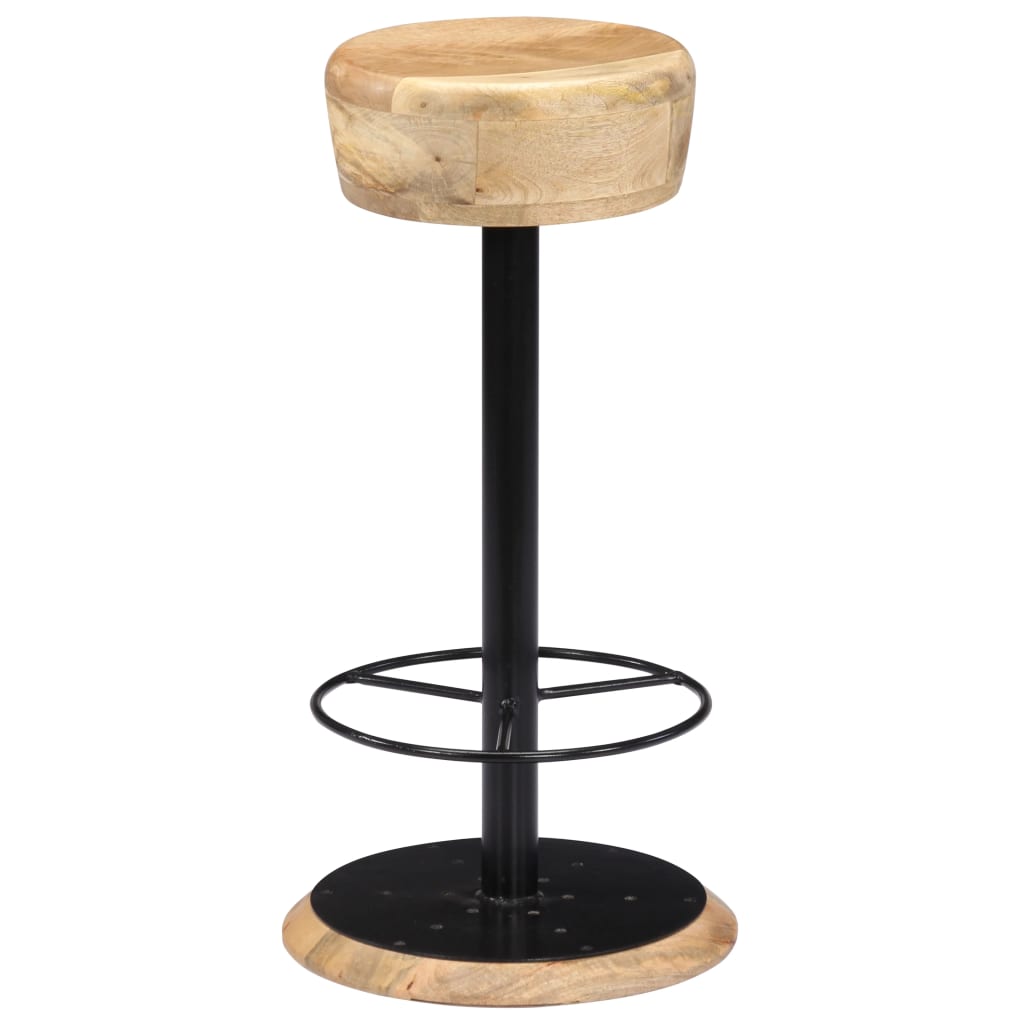 Chaises de bar lot de 2 bois de manguier solide - XIOS