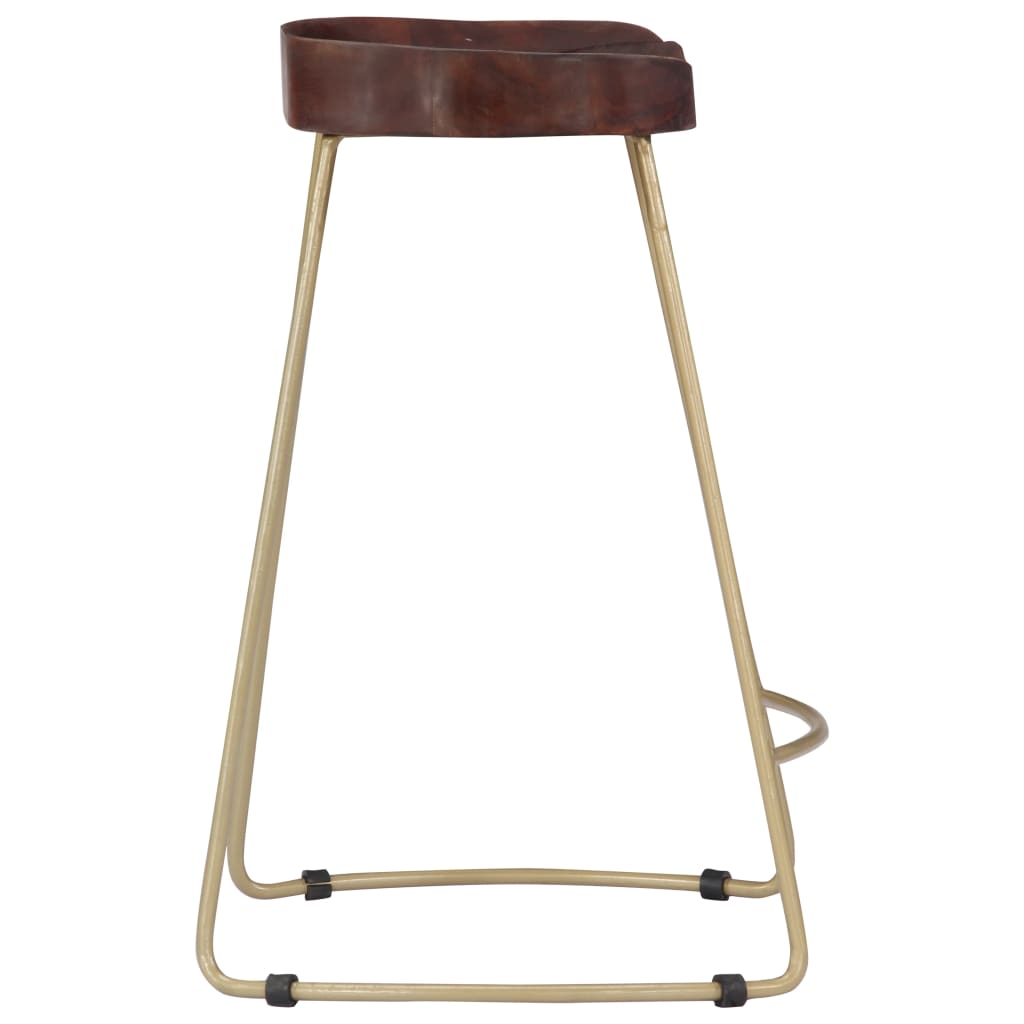 Tabourets de bar Gavin lot de 2 bois de manguier massif - XIOS