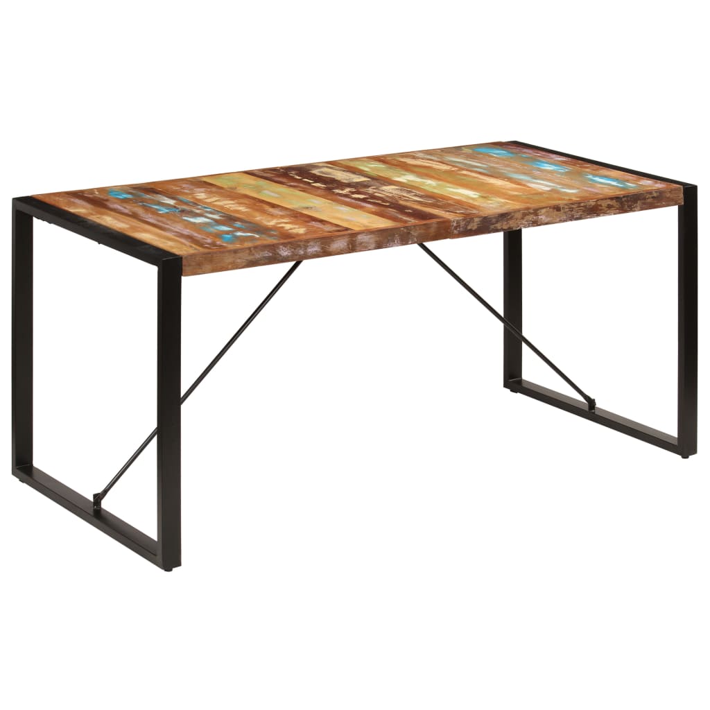 Table à manger 160x80x75 cm Bois de récupération massif