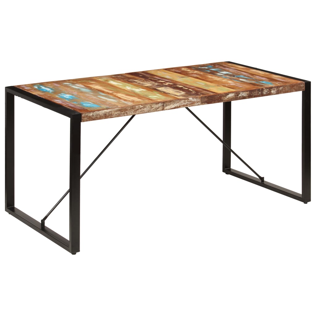Table à manger 160x80x75 cm Bois de récupération massif