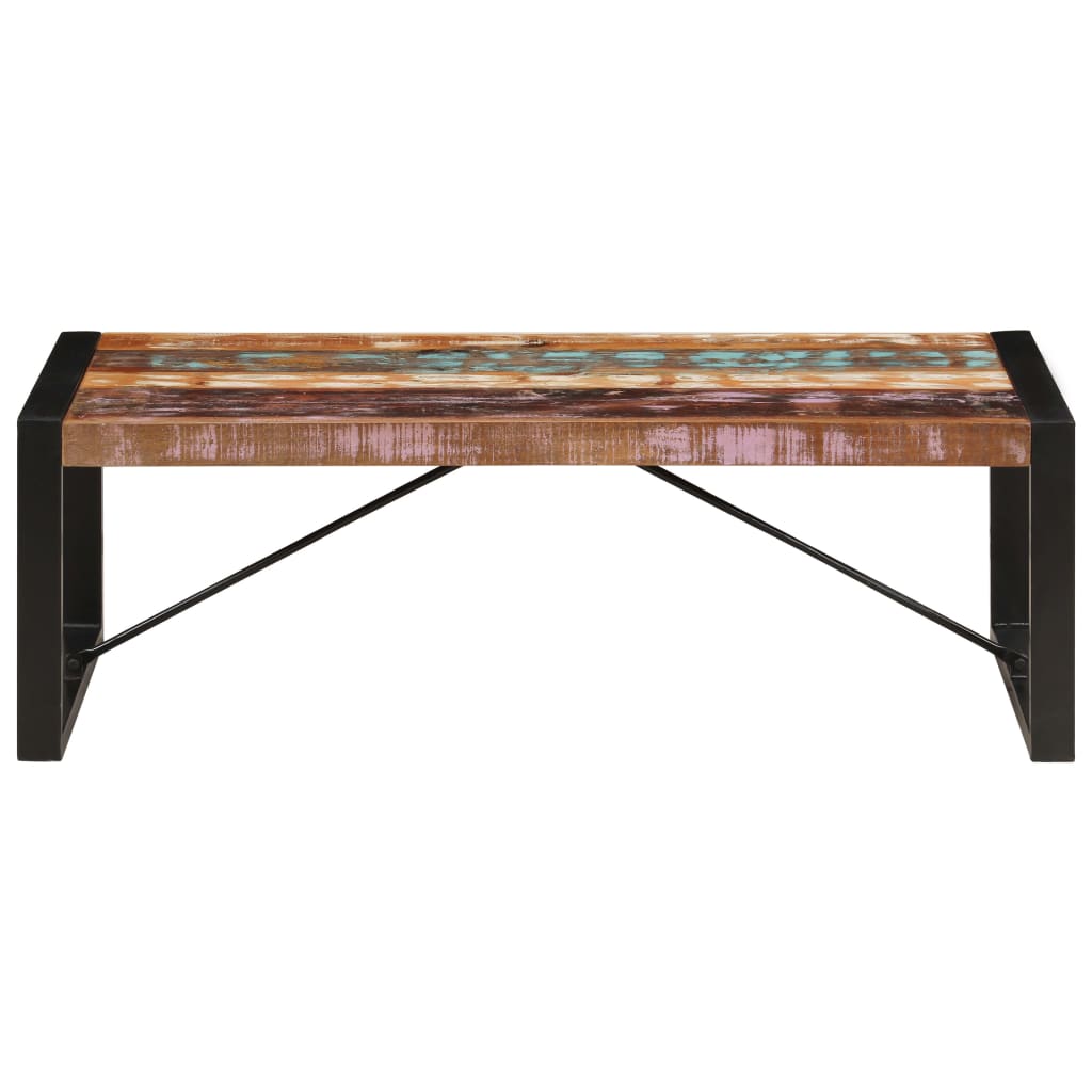 Table basse 120x60x40 cm Bois de récupération solide - XIOS