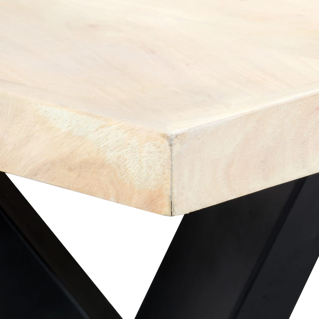 Table à dîner Blanc 180x90x75 cm Bois de manguier massif - XIOS
