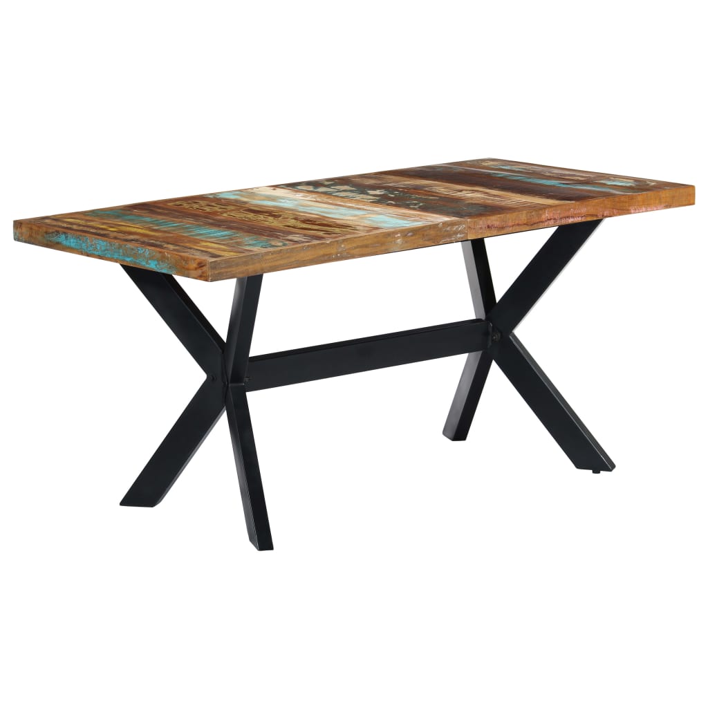 Table à manger 160x80x75 cm Bois de récupération massif - XIOS
