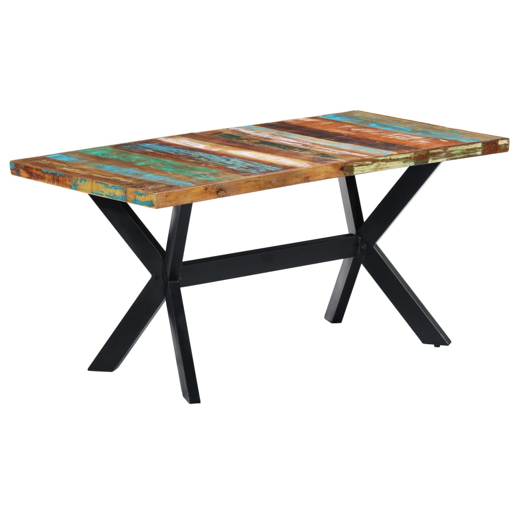 Table à manger 160x80x75 cm Bois de récupération massif - XIOS