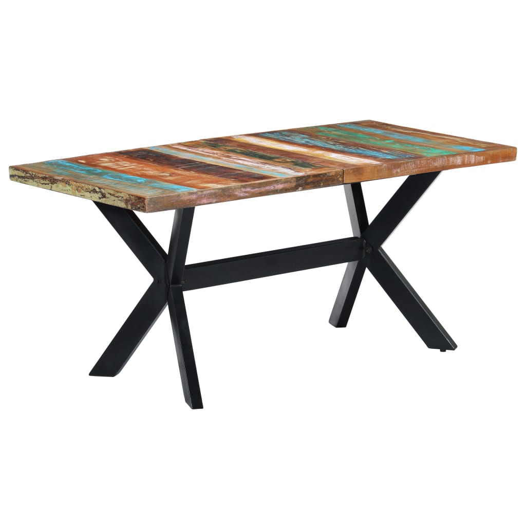 Table à manger 160x80x75 cm Bois de récupération massif - XIOS