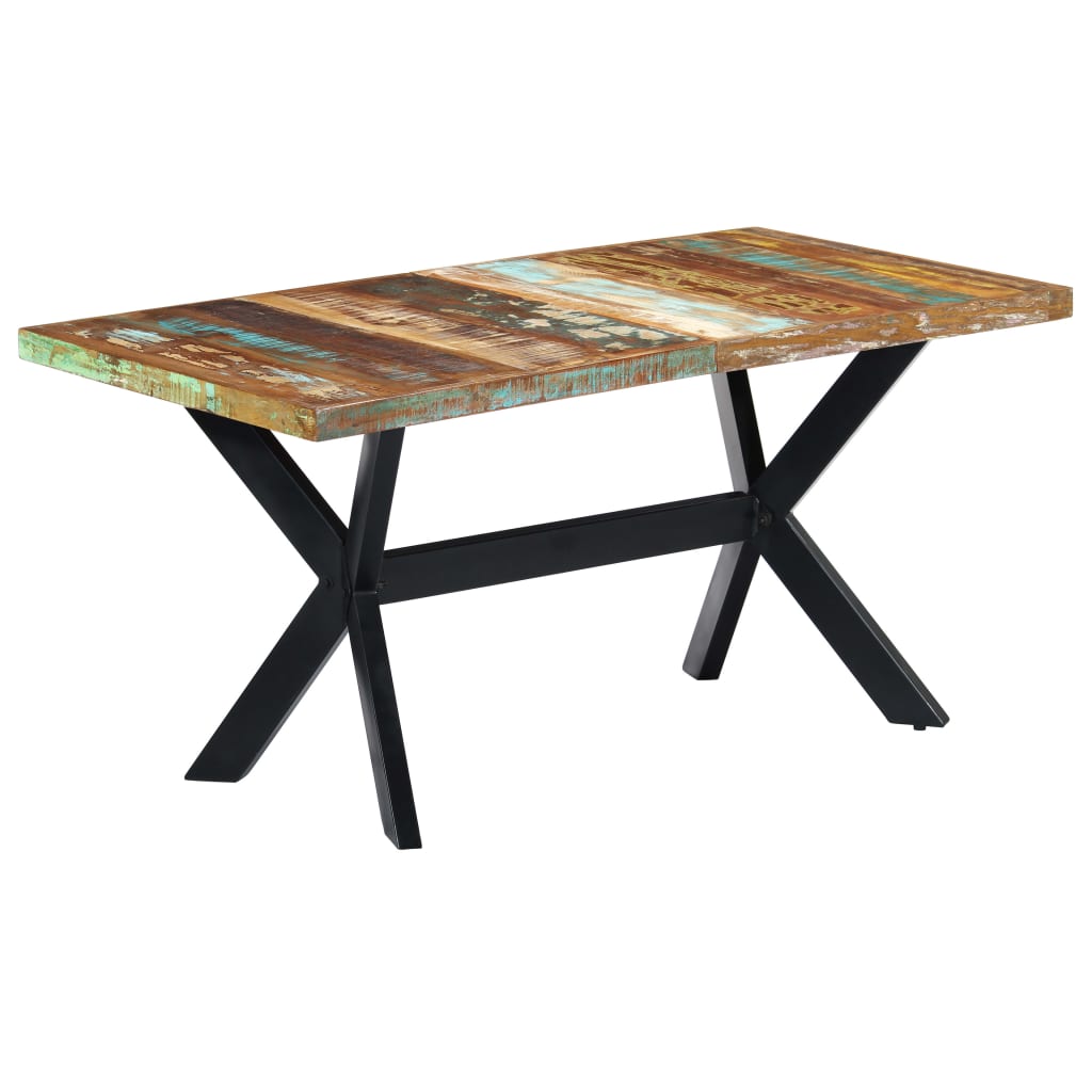 Table à manger 160x80x75 cm Bois de récupération massif - XIOS