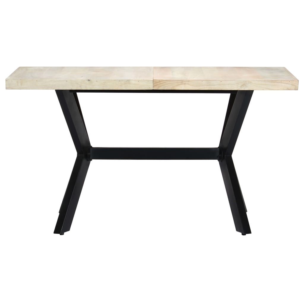 Table à dîner 140 x 70 x 75 cm Bois de manguier massif blanchi - XIOS