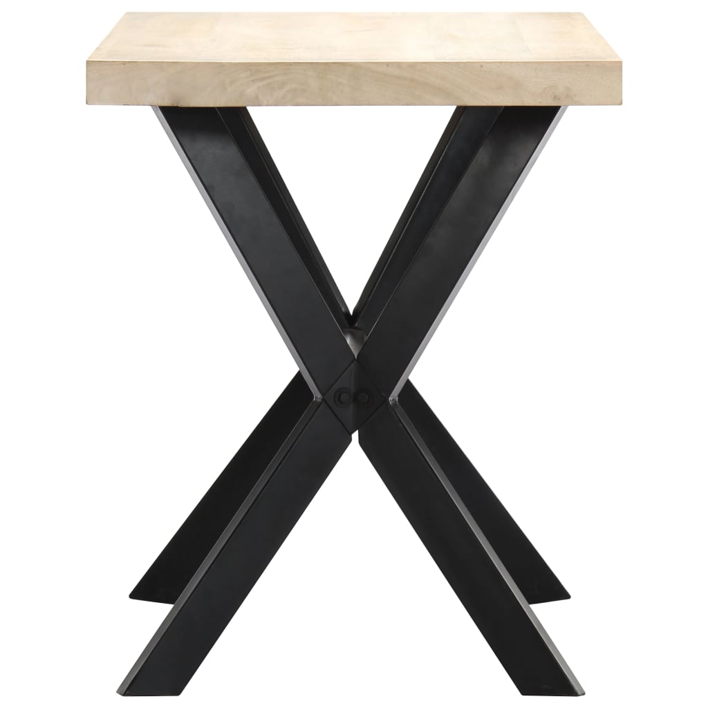 Table à dîner Blanc 120x60x75 cm Bois de manguier massif