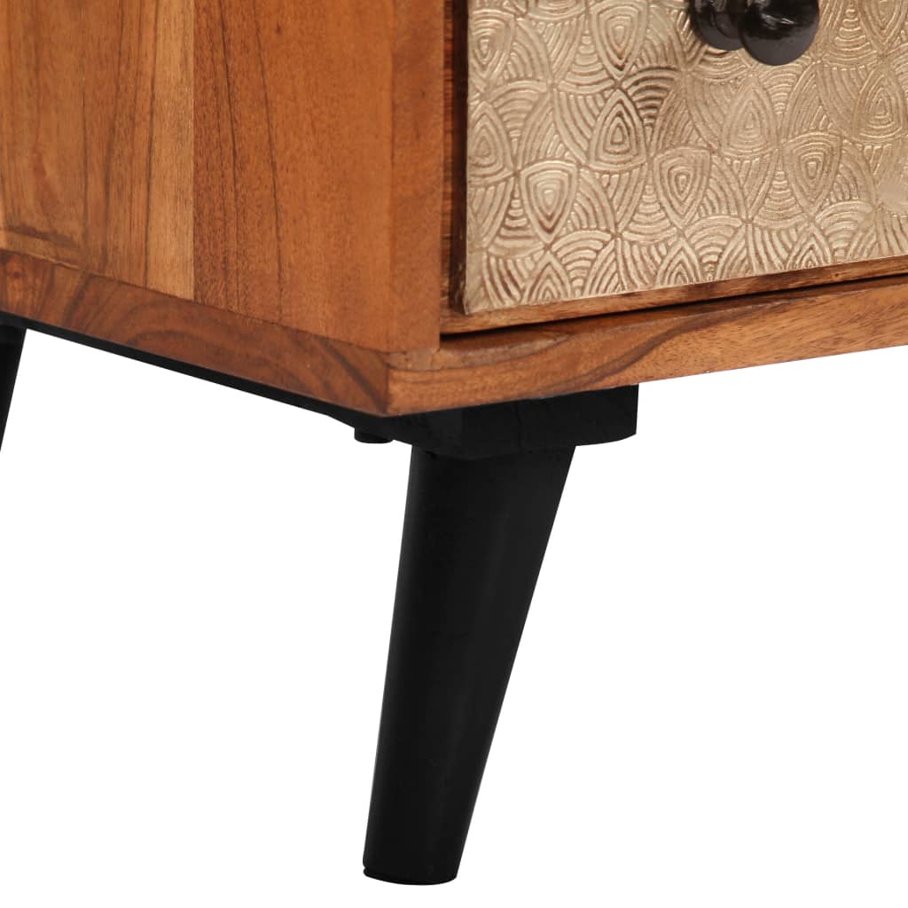 Commode à tiroirs 60x30x75 cm Bois d'acacia massif Commodes vidaXL